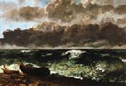 Gustave Courbet The Stormy Sea(or The Wave oil on canvas